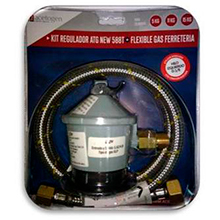 REGULADOR ATG NEW 588 C/FLEXIBLE GAS EN BLISTER