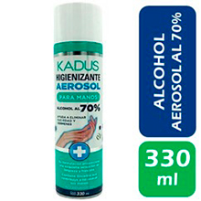 HIGIENIZANTE KADUS ALCOHOL 70%-AEROSOL - 330ML