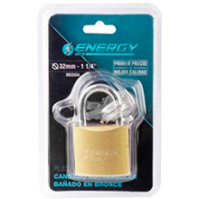 CANDADO BRONCE 32 MM  ENERGY