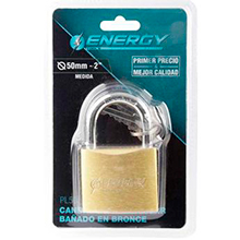 CANDADO BRONCE 50 MM  ENERGY