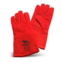 GUANTES SOLDADOR ROJO 35 CM