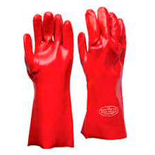 GUANTES PVC 14 ROJO