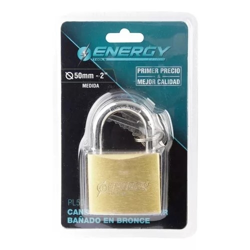 CANDADO BRONCE 50 MM  ENERGY