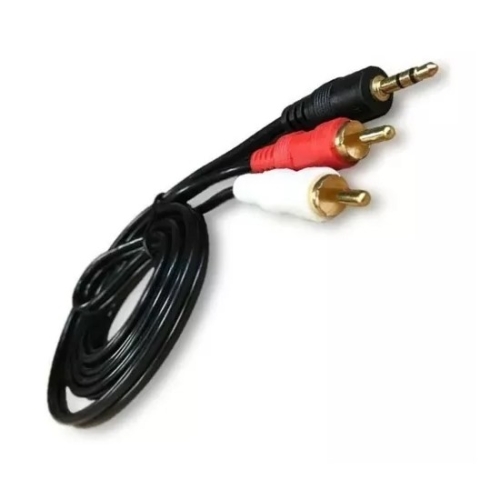 CABLE RCA 2X1 PLUG STEREO 1,5 MTS