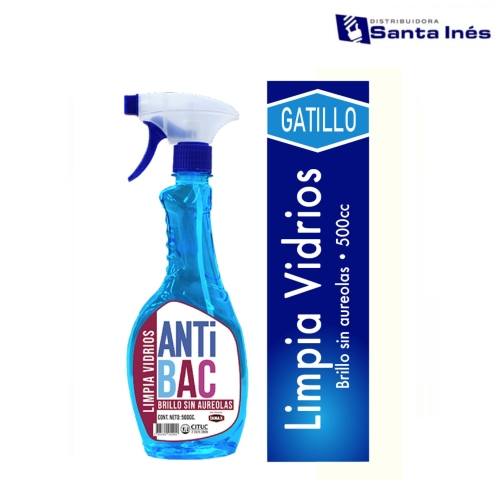 ANTIBAC LIMPIA VIDRIOS Y SUPERFICIES 500 CC