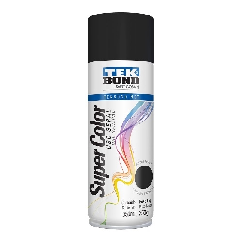 SPRAY SUPER COLOR TEKBOND - NEGRO MATE