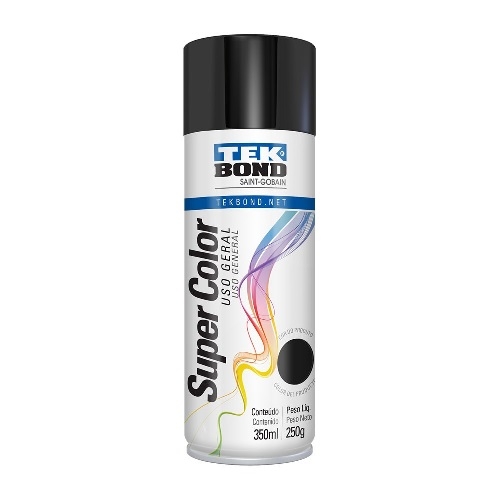 SPRAY SUPER COLOR TEKBOND - NEGRO BRILLANTE