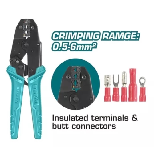 CLIMPEADORA TERMINAL 0,5 A 6MM TERMINALES AISLADOS - TOTAL