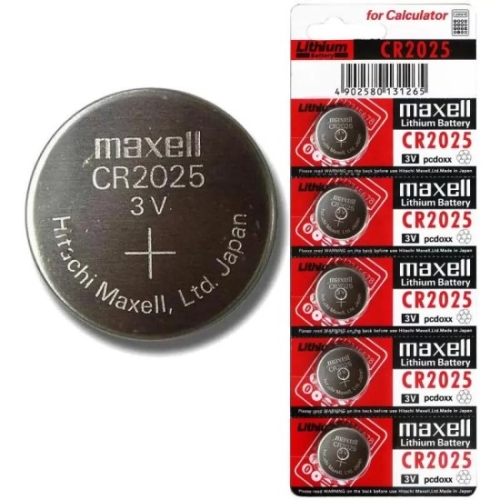 PILAS 2025 SET X 5 PCS MAXELL 3V LITHIUM BLISTER