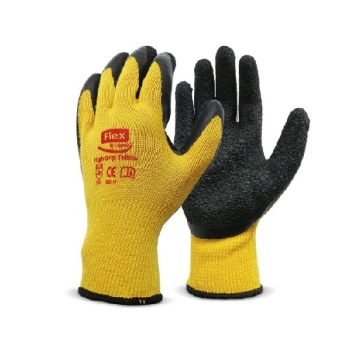 GUANTES GRIP CHOCK AMARILLO-NEGRO