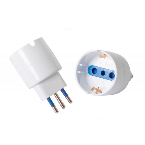 ADAPTADOR SCHUKO BLANCO 10A -